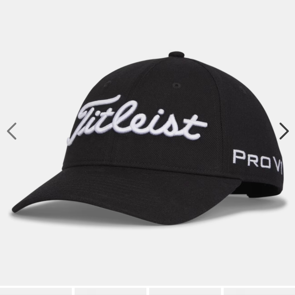Titleist Tour Classic Cap in Black/White